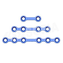 2MM MANDIBLE PLATE WITH CENTER SPACE (TITANIUM) Manufacturers in Delhi