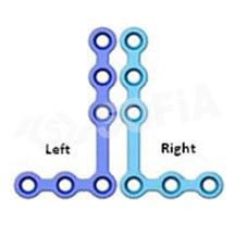 1.5MM L PLATE ANGLE 3HOLE (TITANIUM) Manufacturers in Delhi